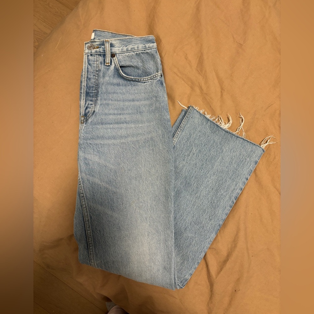Re/Done Light Blue 70s Bootcut Jeans